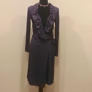 Vivienne Westwood Navy Blue Robe Wrap Dress S